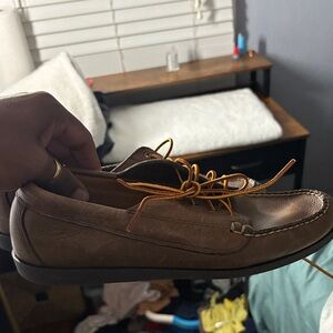 J. Crew Brown Leather camp Shoes